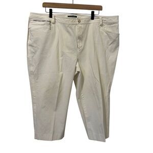 Lauren Ralph Lauren LRL Women’s capri cropped pants Size 22W White Money demure